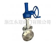 手動不鏽鋼(gāng)傘齒輪刀閘(zhá)閥PZ573H